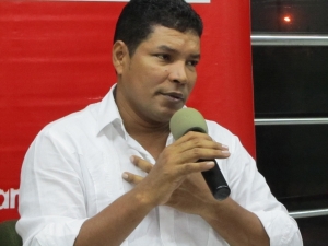 Juan Manuel Pérez durante el conversatorio